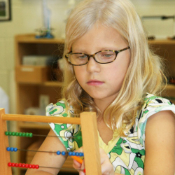 girl with abacus